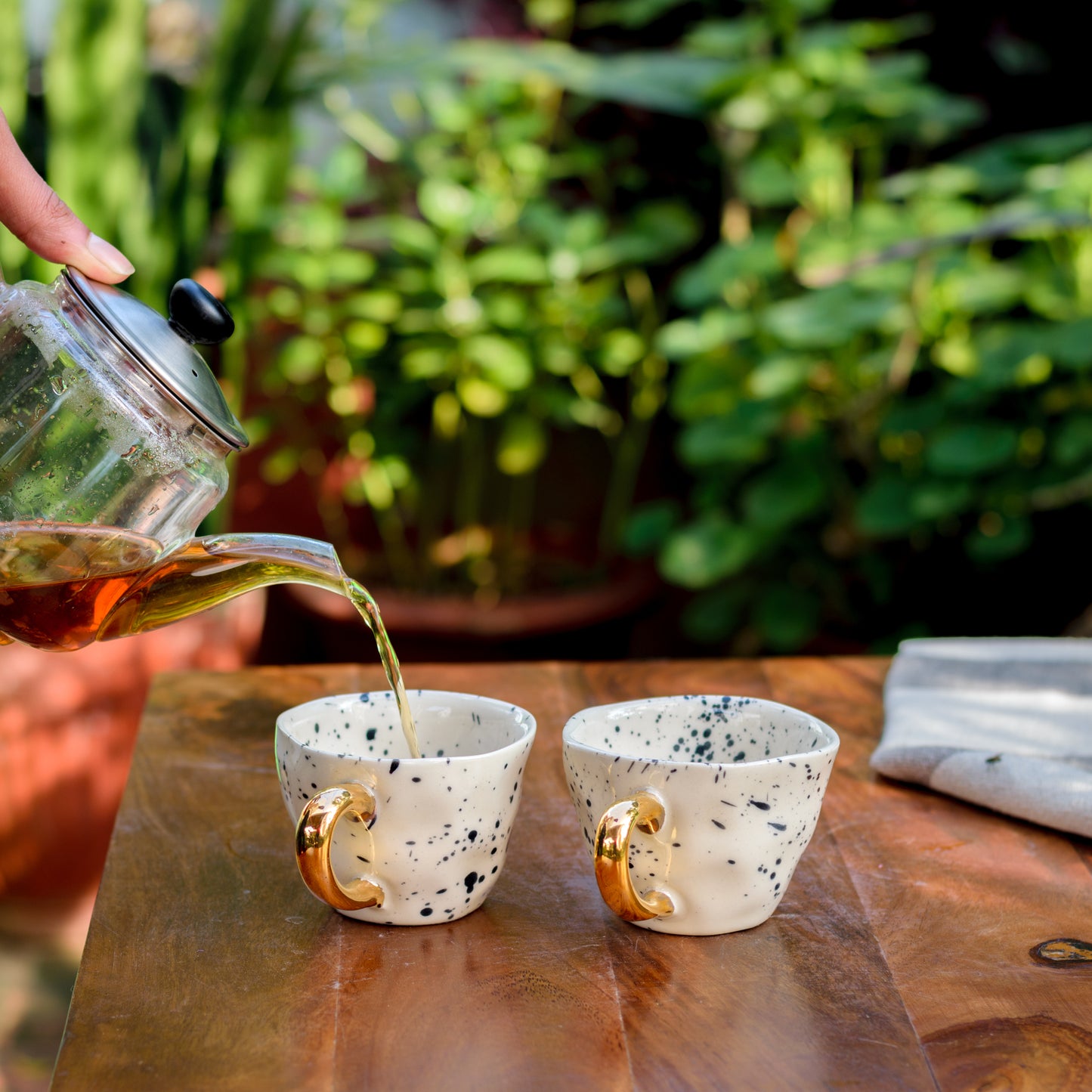 Splatter Hand Painted Mugs - Set of 2