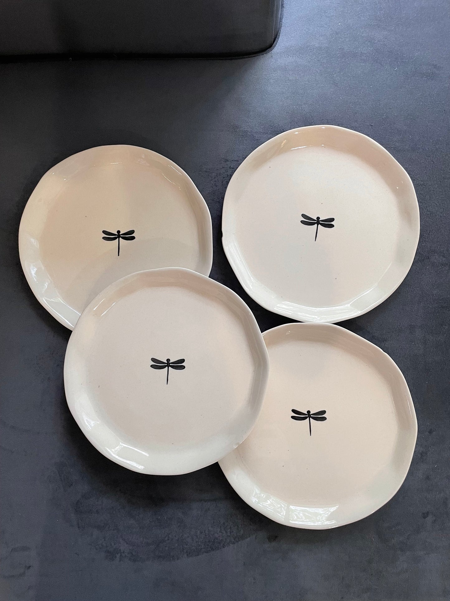 Dragonfly Plate 8inch - set of 2