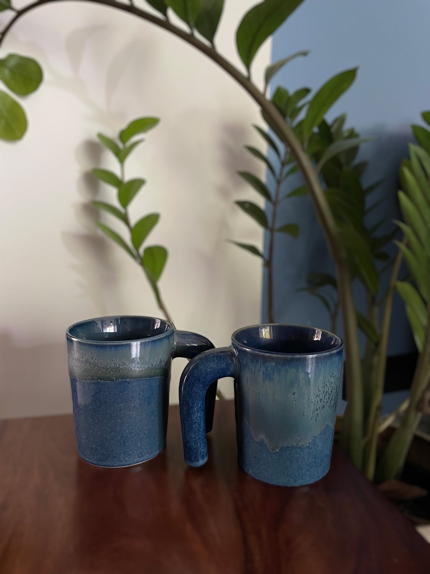 Hati Mug Blue - Set of 2