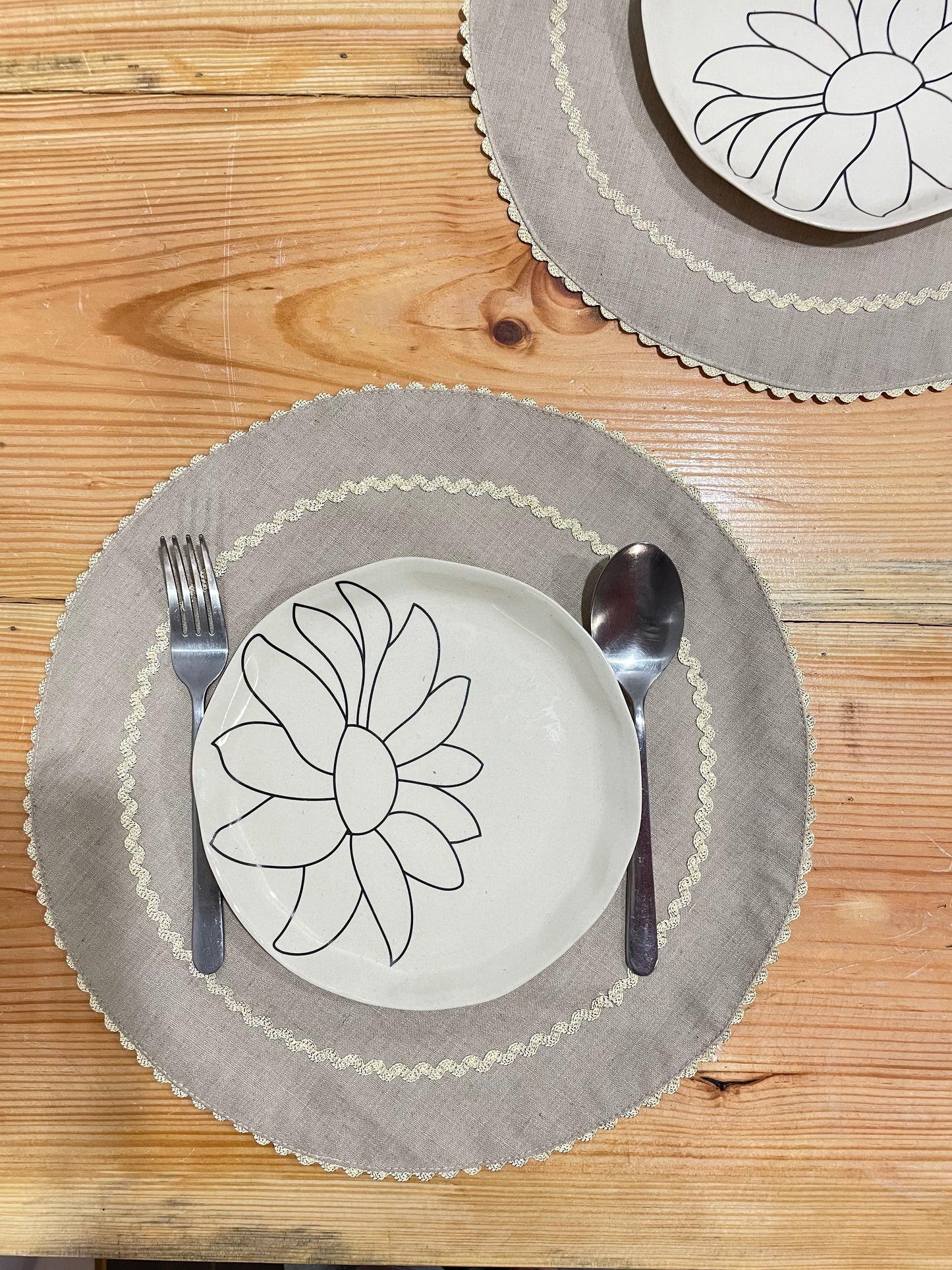 Halo Table Mat Beige - Set of 6