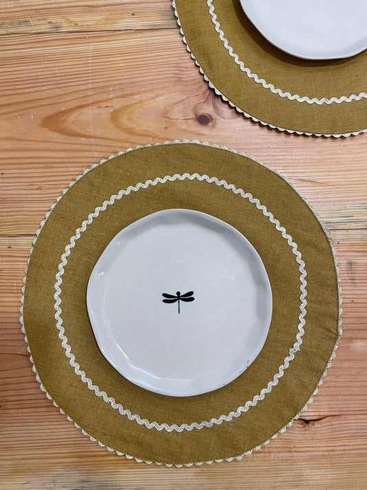 Halo Table Mat Olive