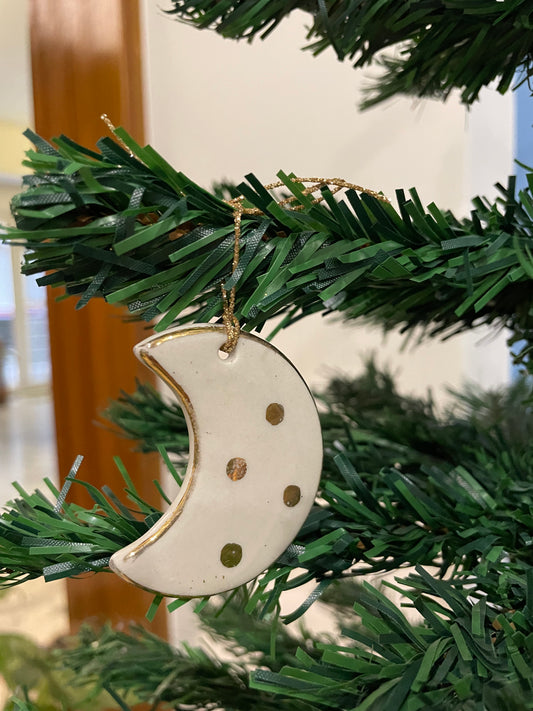 Moon Ornament + Tree Ornament + Stocking Ornament