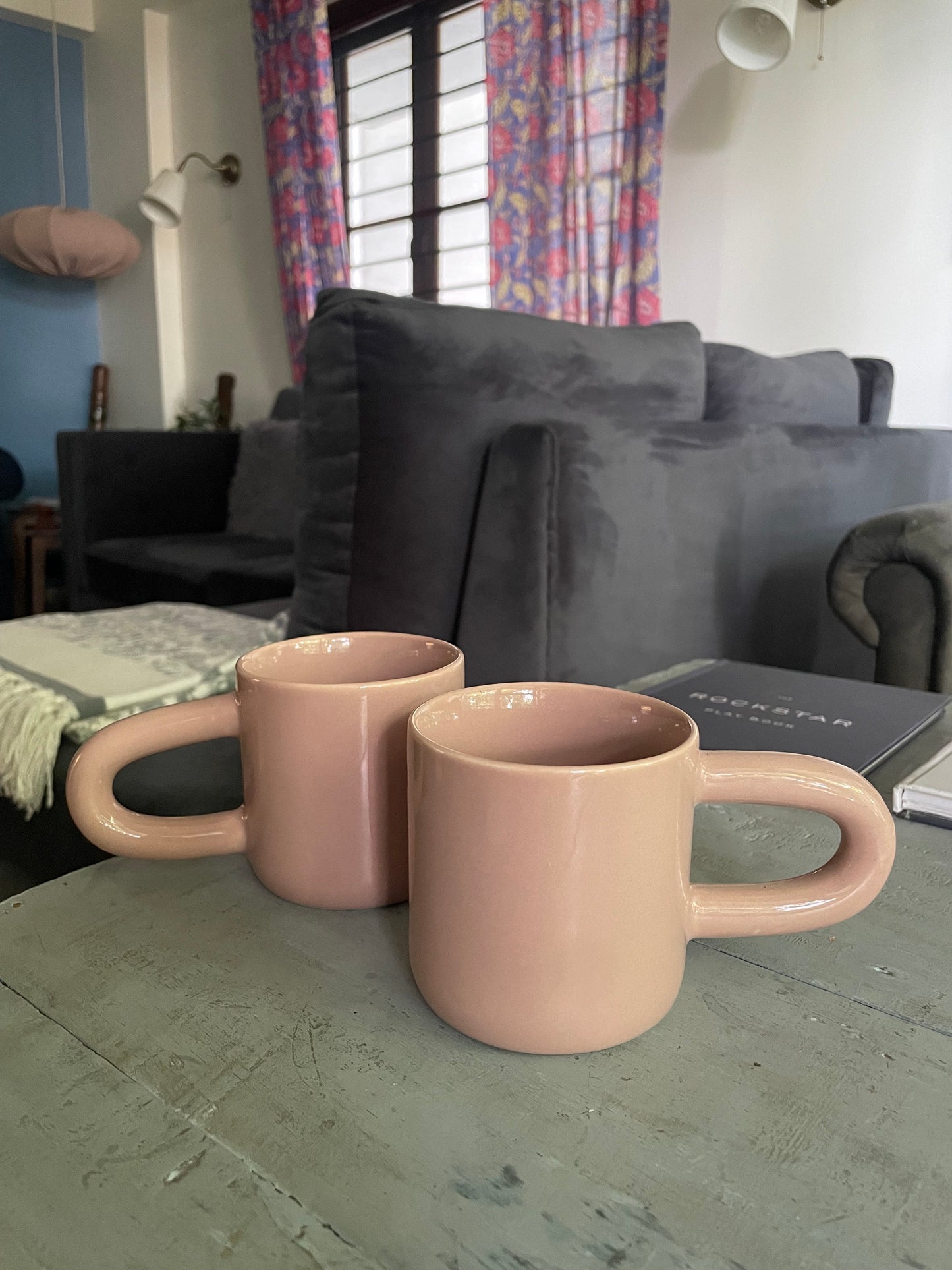 Handlebar Mug Pink - Set of 2