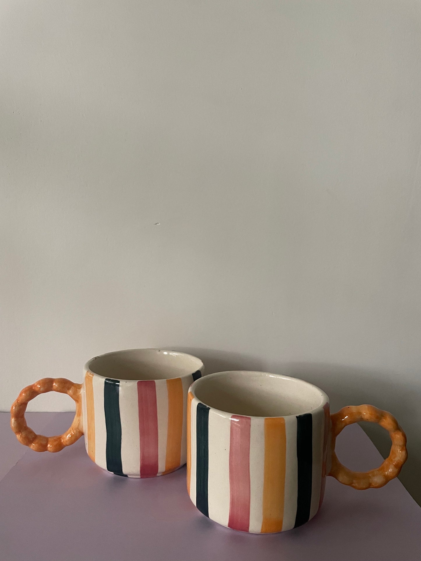 Stripe Bracelet Mugs - Set of 2