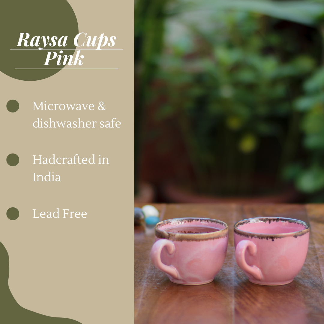 Raysa Cups - Pink, set of 2