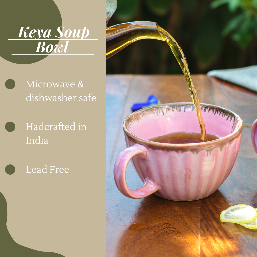 Keya Soup Bowls - Light Pink, Set of 2