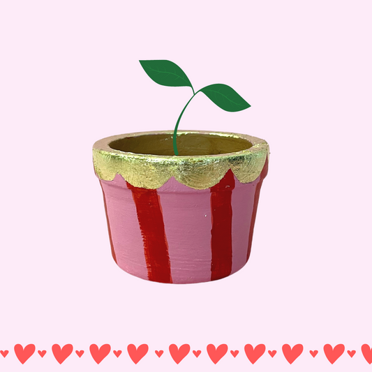 Terracotta Love Mini Planter - Sweet Love