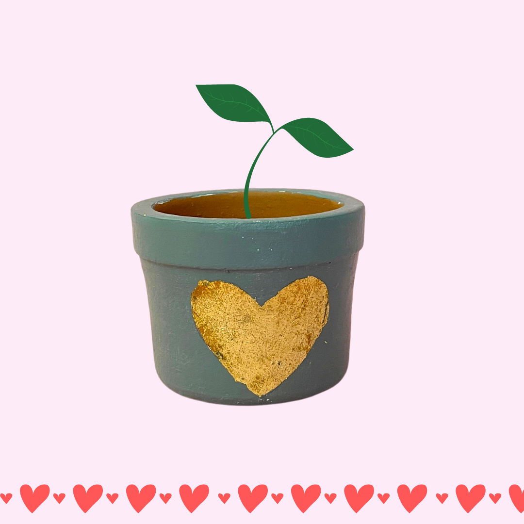 Terracotta Love Mini Planter - Only Love