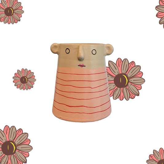 Terracotta Planter - Bubble Troupe Peaches