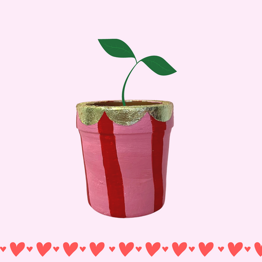 Terracotta Love Mini Planter - Candy Love