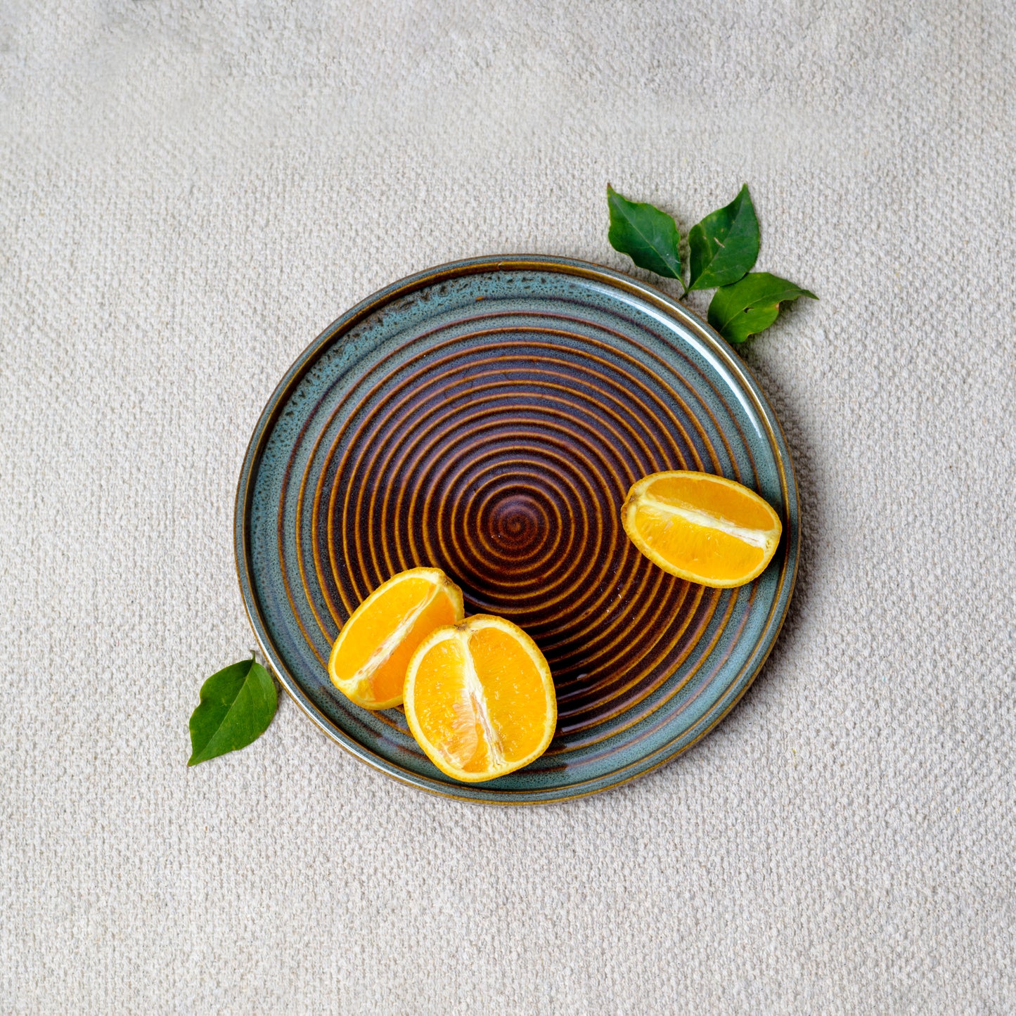 Earth Round Platter/Plate 10inch