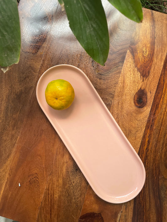Pink Oval Tray/Platter