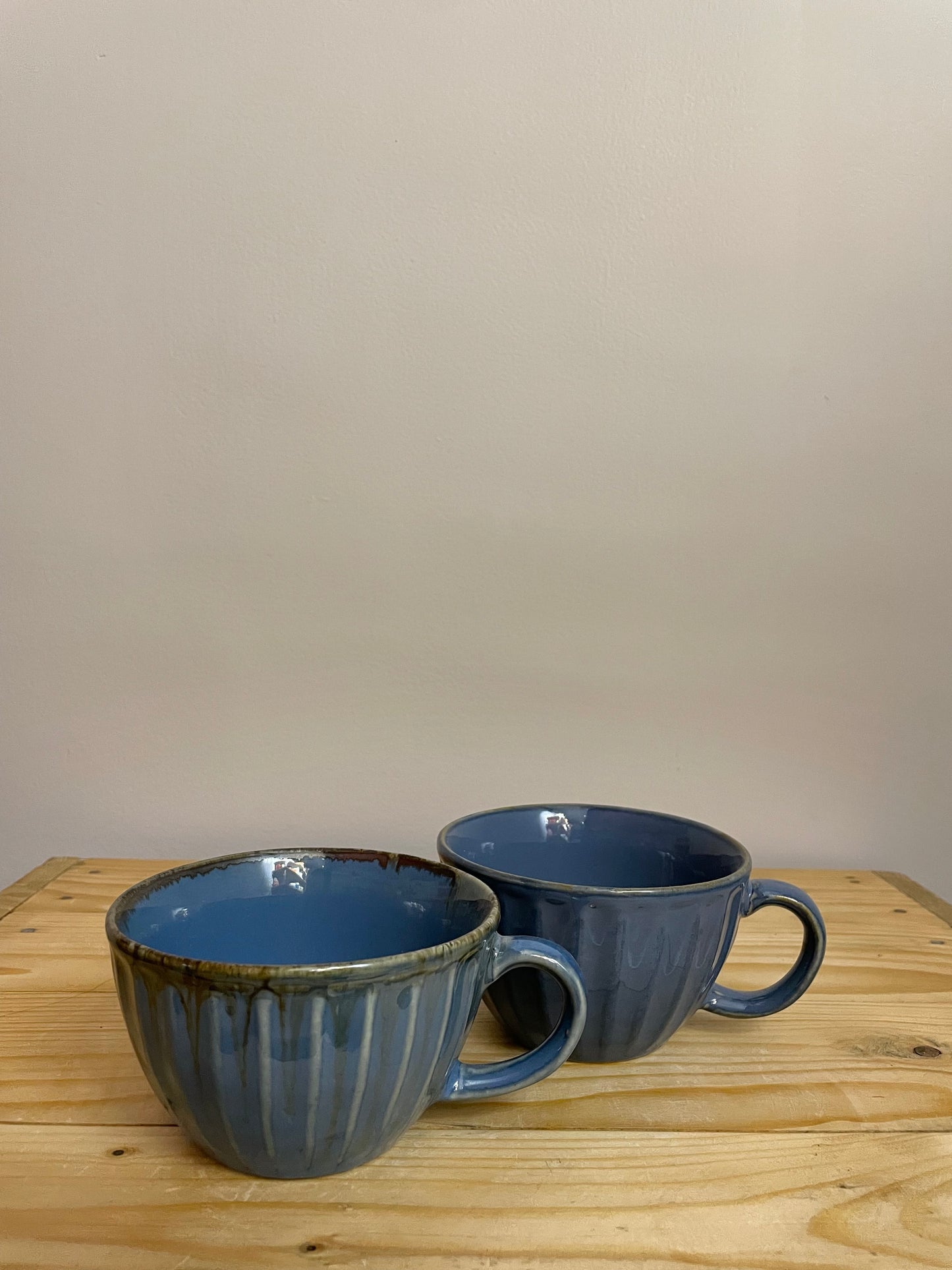 Keya Soup Bowls - Blue, Set of 2